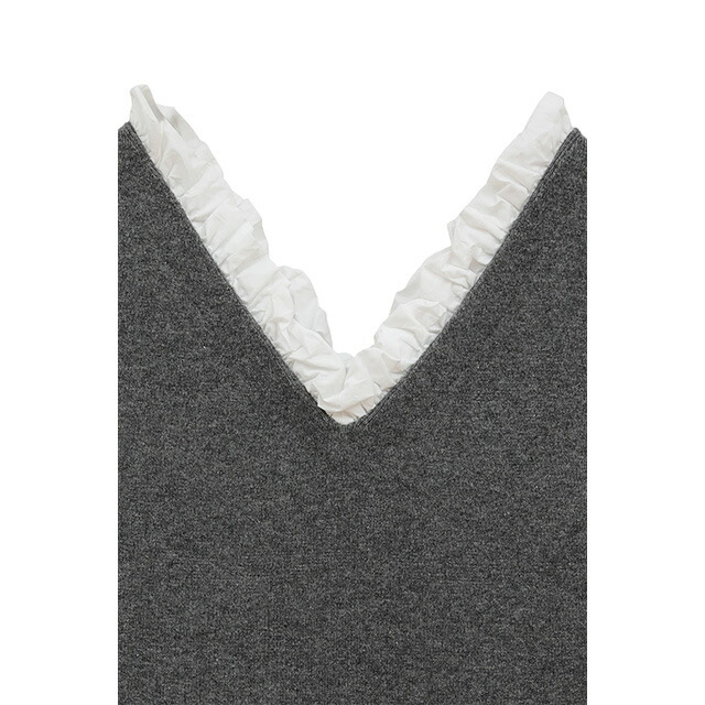 楽天市場】クラネ CLANE フリル Vネック ニット トップス FRILL V NECK