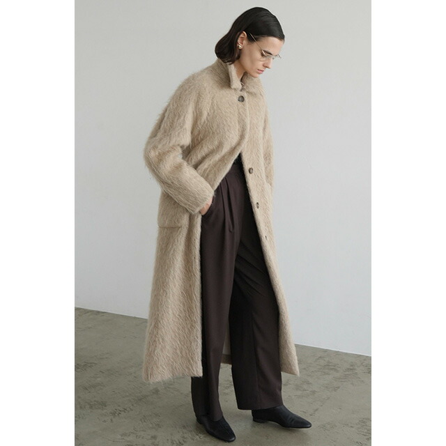 楽天市場】クラネ CLANE ロング シャギー レディ マキシ コート LONG