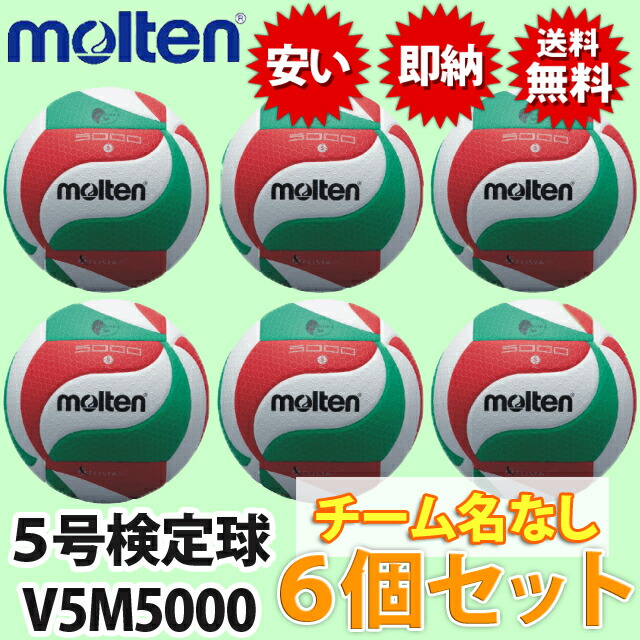 楽天市場】【送料無料】バレーボール5号 6個 バレーボール 公式