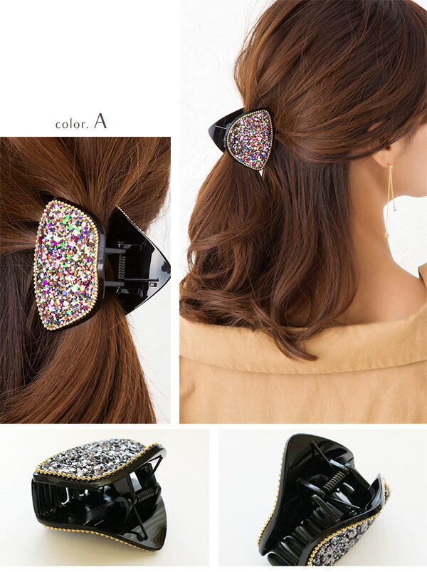 楽天市場】ヘアクリップ レディース ヘアアクセ クリップ バンス