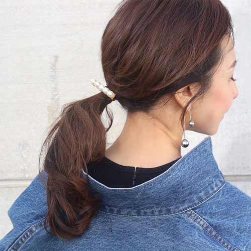 楽天市場】France Luxe フランス ラックス ヘアゴム スキニー パール
