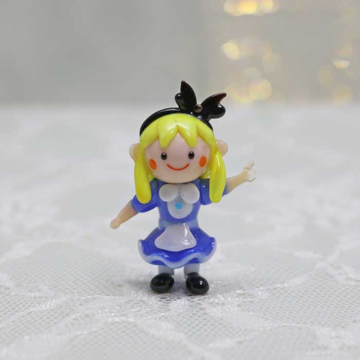 楽天市場】ガラス細工 アリスちゃん アリス ありす 女の子 リボン