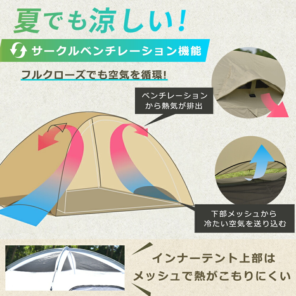楽天市場】【全品10%OFFクーポン！1日限定】テント 6人用 5人用 4人用