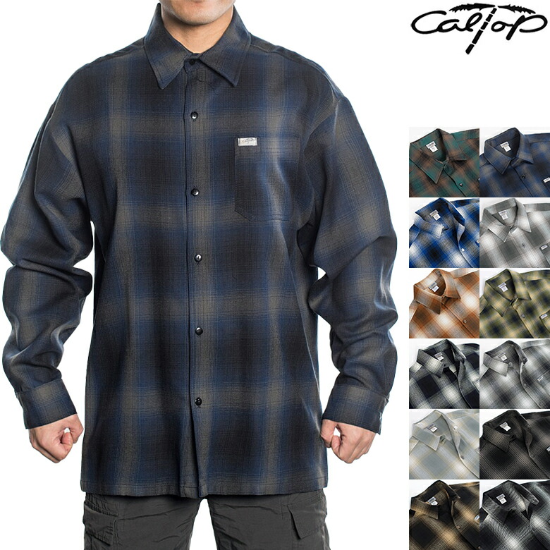 楽天市場】キャルトップ チェックシャツ CALTOP L/S PLAID SHIRT