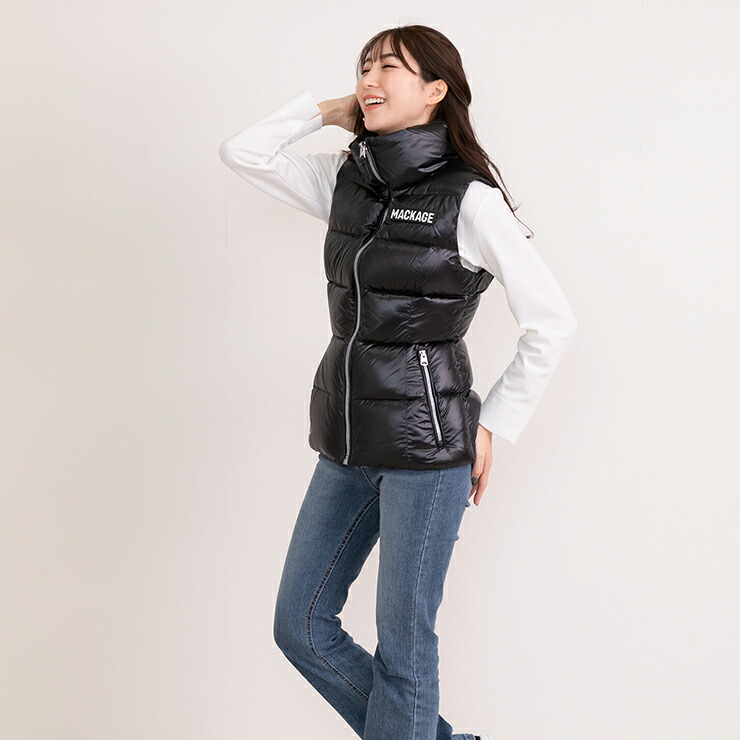 楽天市場】Mackage マッカージュ ダウンベスト CHAYA アウター mackage