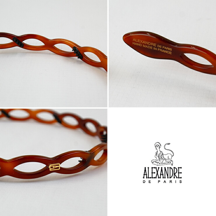 楽天市場】アレクサンドル ドゥ パリ ALEXANDRE DE PARIS カチューシャ