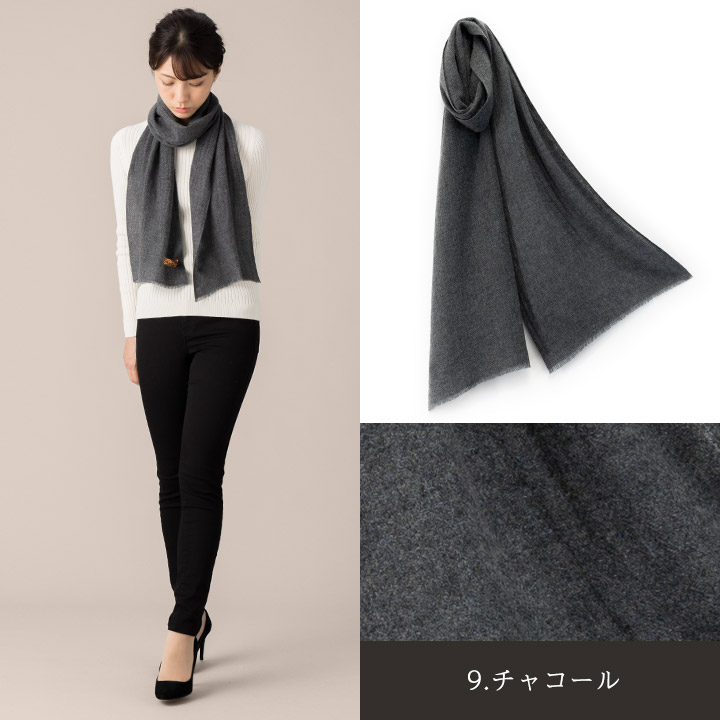 楽天市場】カシミヤ 100% マフラー [ギフト箱入] カシミア マフラー