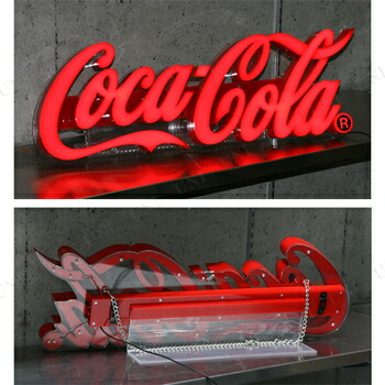 楽天市場】【取寄品】 コカ・コーラ ブランド LEDレタリングサイン LED