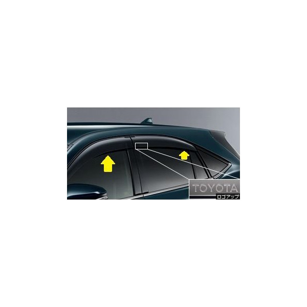 楽天市場】TOYOTA トヨタ 純正 サイドバイザー ワイドタイプ 08611