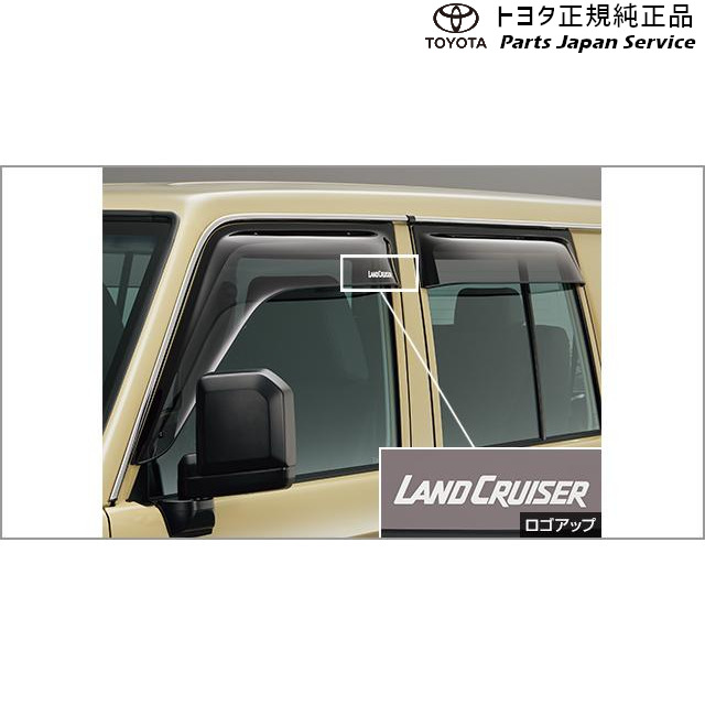 楽天市場】純正 トヨタ TOYOTA 70系ランドクルーザー70 サイドバイザー