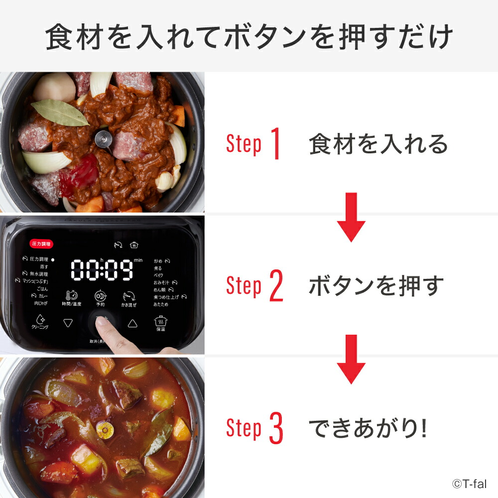 楽天市場】ティファール T-fal ラクラ・クッカー・プロ 自動調理鍋