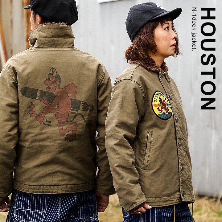 楽天市場】ジャケット スタンドネック N-1 デッキジャケット ワッペン