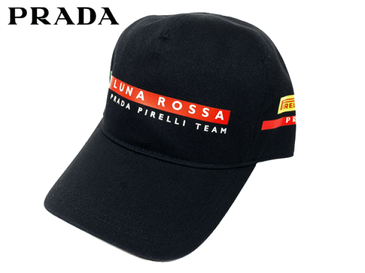 楽天市場】プラダ キャップ PRADA LRH018 NERO ルナロッサ プラダ