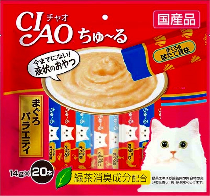 楽天市場】チャオ ちゅ〜る まぐろバラエティ 14g×20本×16袋(1ケース