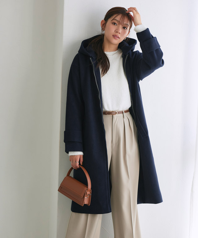 楽天市場】≪冬SALE！≫メルトンフード付きコート ☆ コート