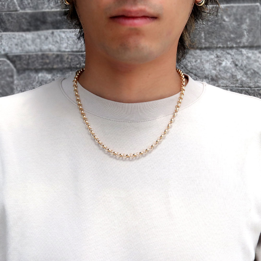 楽天市場】K18 ネックレス レディース チェーンのみ 太め ロロチェーン