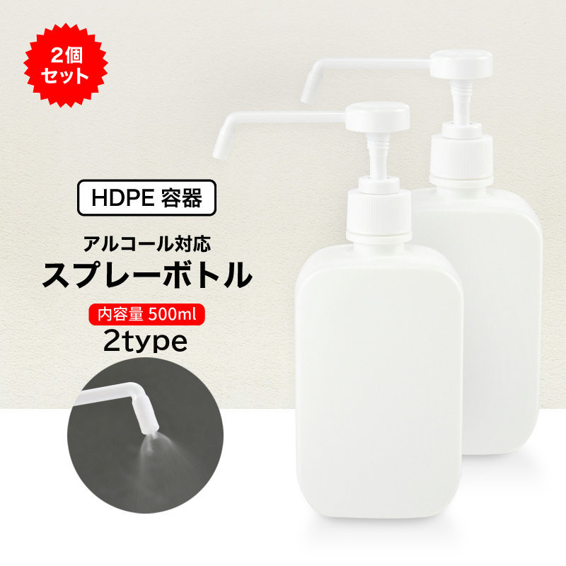 楽天市場】送料無料 スプレーボトル 2本セット 容器 ポンプ式 ノズル式