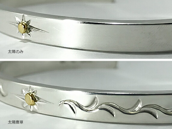 楽天市場】＜6mm幅＞ 【 平打ち 太陽バングル 】シルバー950 Sterling