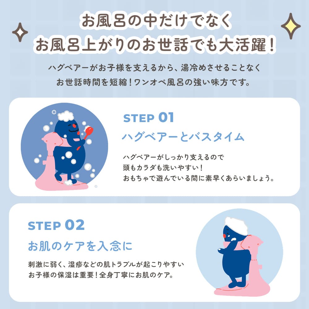 楽天市場】【公式】 ワンオペ お風呂 の救世主 ポレッド ハグベアー