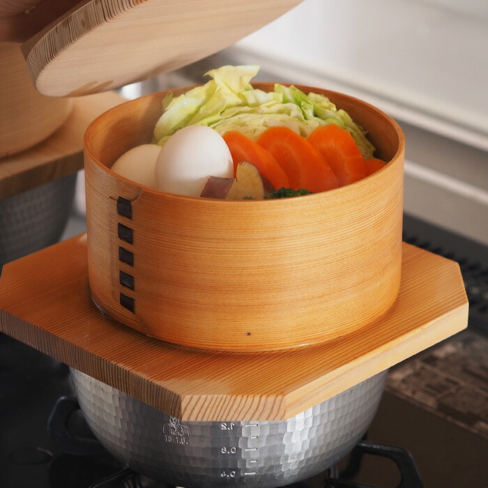 楽天市場】栗久 セイロ 小 / せいろ 蒸篭 蒸籠 和せいろ 木製 蓋つき