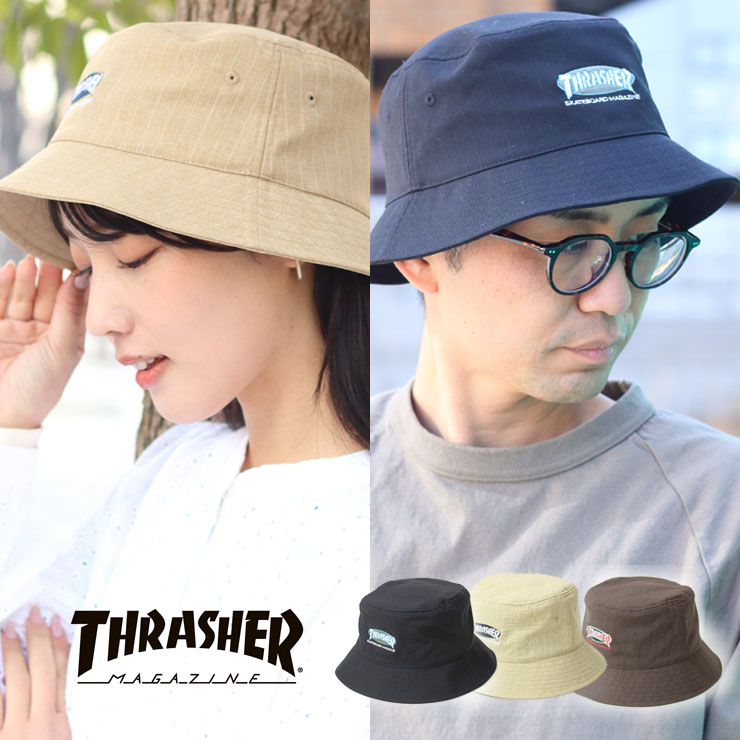 楽天市場】バケットハット メンズ ブランド THRASHER OVAL バケット