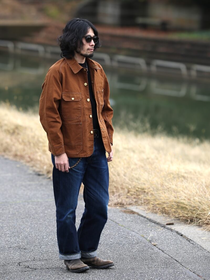 楽天市場】TCB jeans TCBジーンズ Cat Head Jacket Brown Canvas