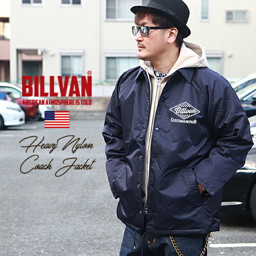 楽天市場】BILLVAN MOTORS 裏ボア・防寒 コーチジャケット ビルバン