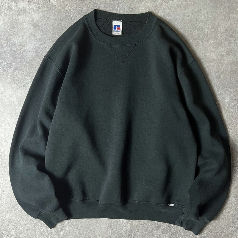 楽天市場】90s USA製 RUSSELL 無地 前V スウェット トレーナー M / 90
