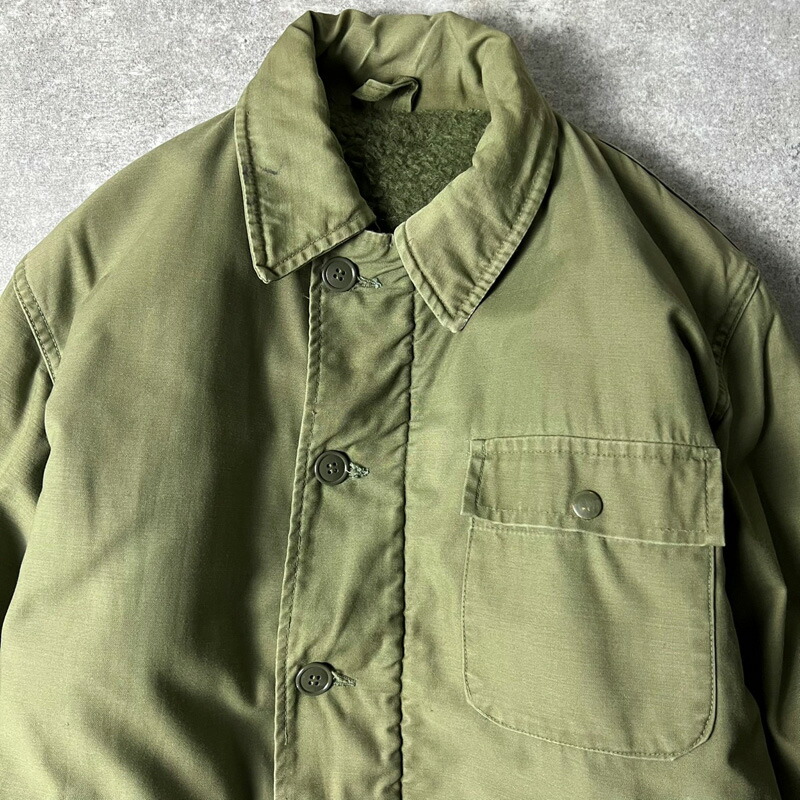 楽天市場】ステンシル 70s US NAVY 米軍実物 A-2 デッキ ジャケット