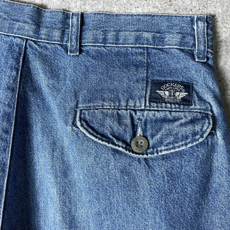 楽天市場】90s DOCKERS 2タック デニム スラックス パンツ 30 30 / 90