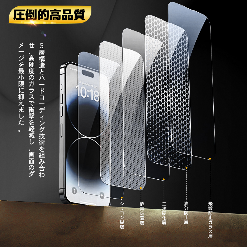 楽天市場】【高品質クリア光沢・全面保護】 iPhone X ガラスフィルム