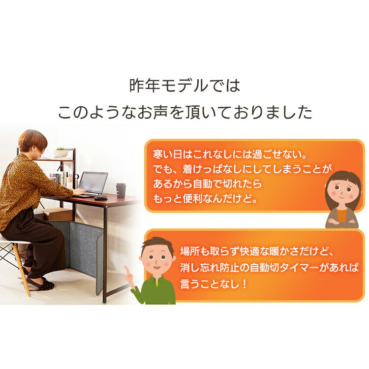 楽天市場】デスクパネルヒーター グレー KPH−161−H デスク