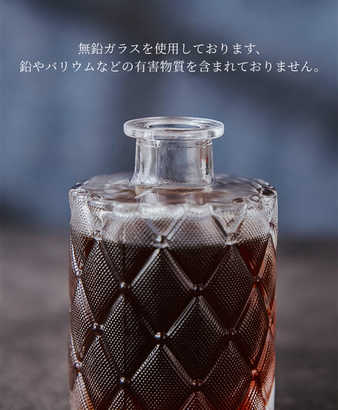 楽天市場】二個セット ガラス デキャンタ ボトル カラフェ 蓋付き