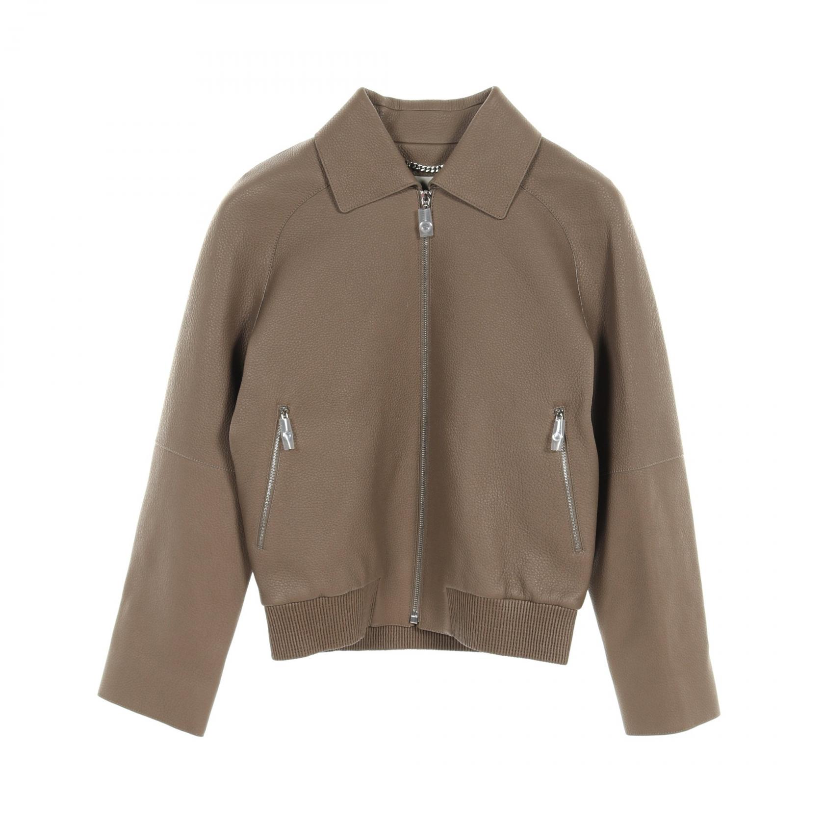 楽天市場】エルメス HERMES ショートジャケット エトゥープ 革ジャン