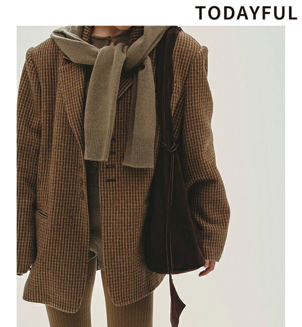 楽天市場】【土日も即日発送】TODAYFUL トゥデイフル Wool100% Check
