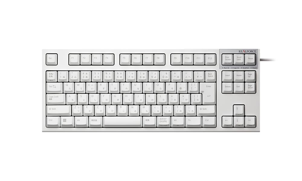 楽天市場】【公式】 REALFORCE R3S キーボード 日本語配列 ホワイト