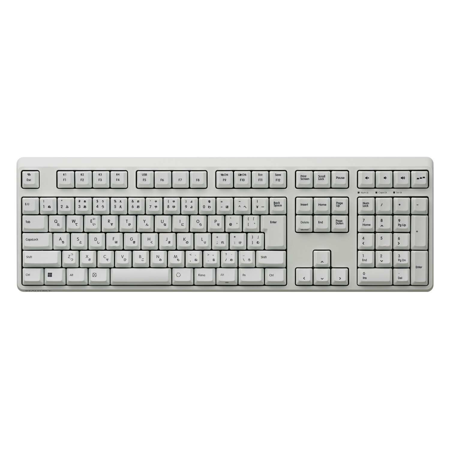 楽天市場】【公式】 REALFORCE R4 日本語配列 かな有 フルキーボード