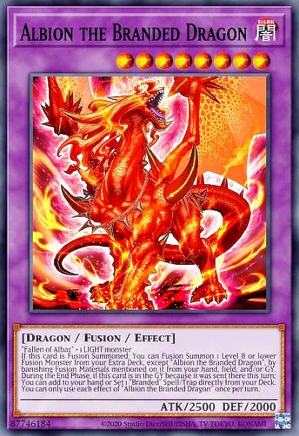 楽天市場】遊戯王 MP22-EN076 烙印竜アルビオン Albion the Branded