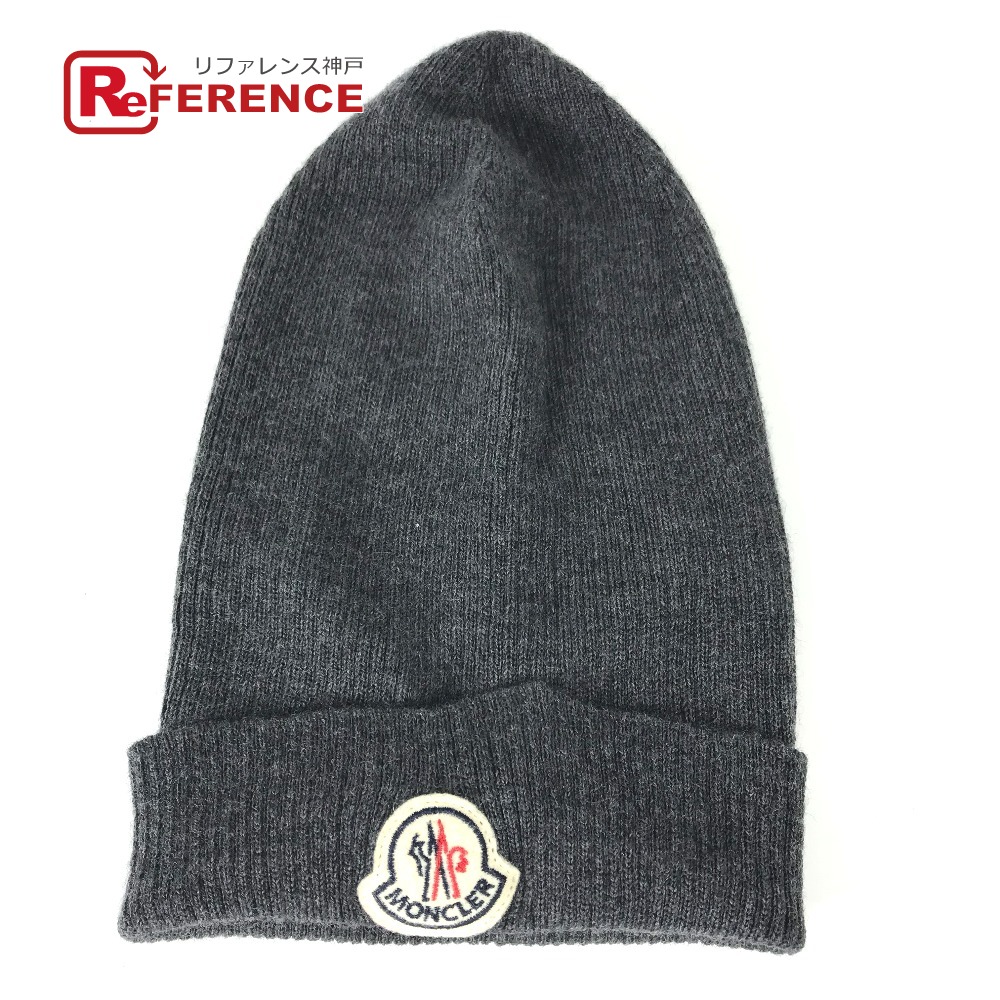 楽天市場】MONCLER モンクレール ロゴ ワッペン ビーニー 帽子 ニット