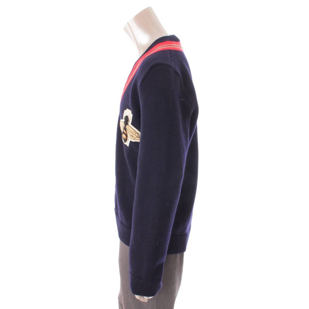 楽天市場】【グッチ】Gucci ビーアップリケ チルデン ニット セーター