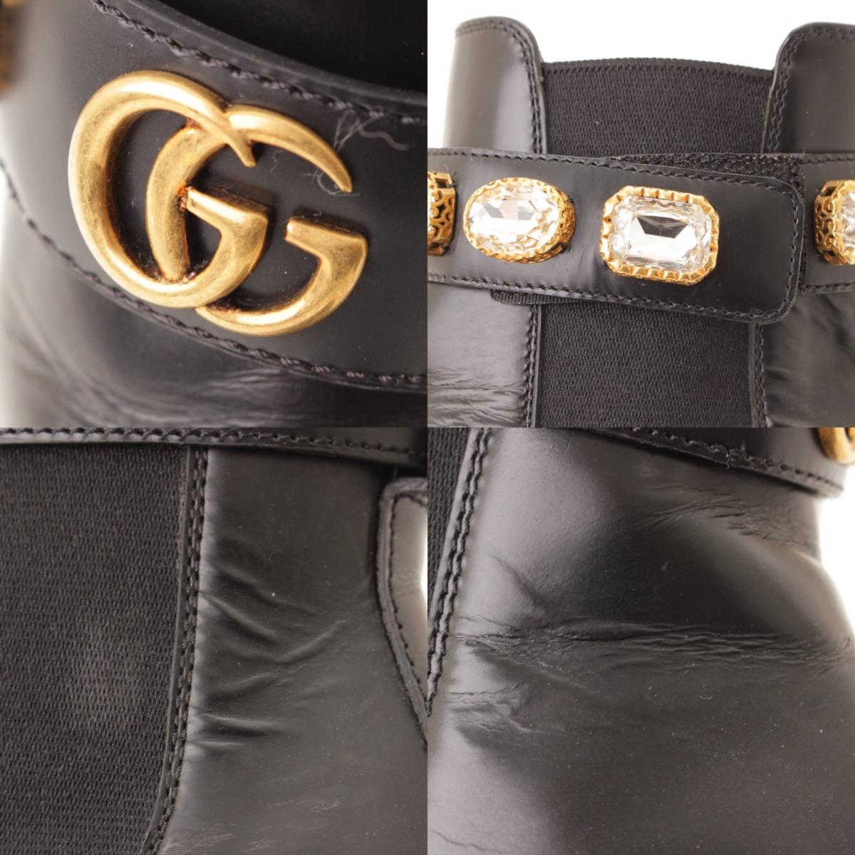 楽天市場】【グッチ】Gucci 19AW クリスタル ベルト付き レザー