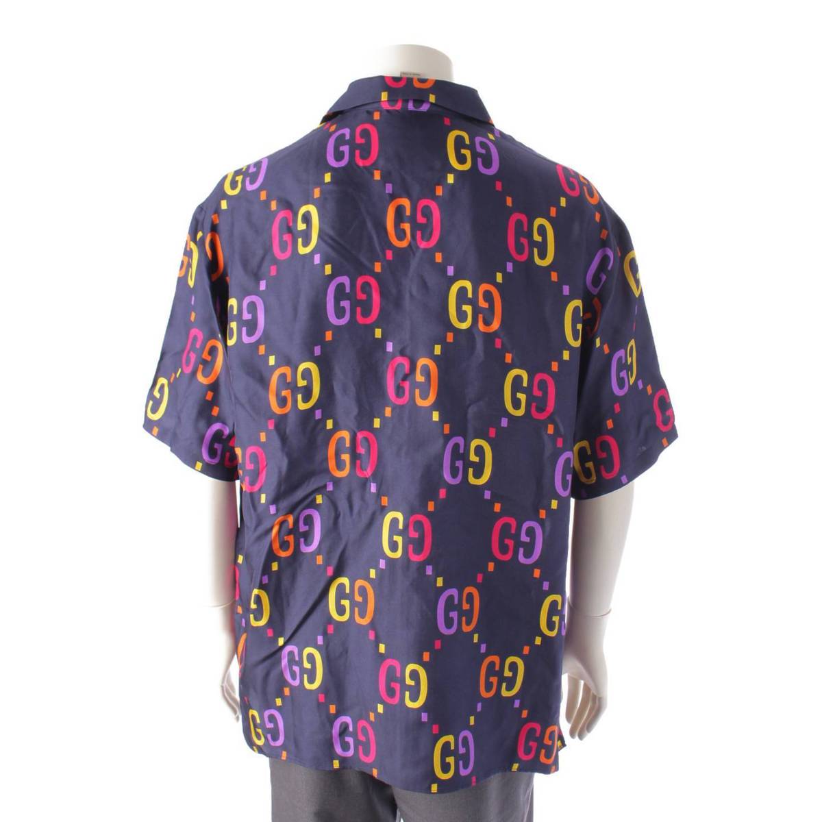 楽天市場】【グッチ】Gucci メンズ GGプリント シルク 半袖 シャツ