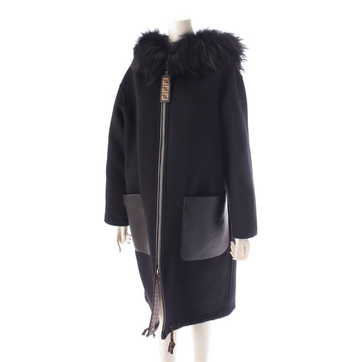 楽天市場】【フェンディ】Fendi フォックスファー ズッカ柄 シルク混