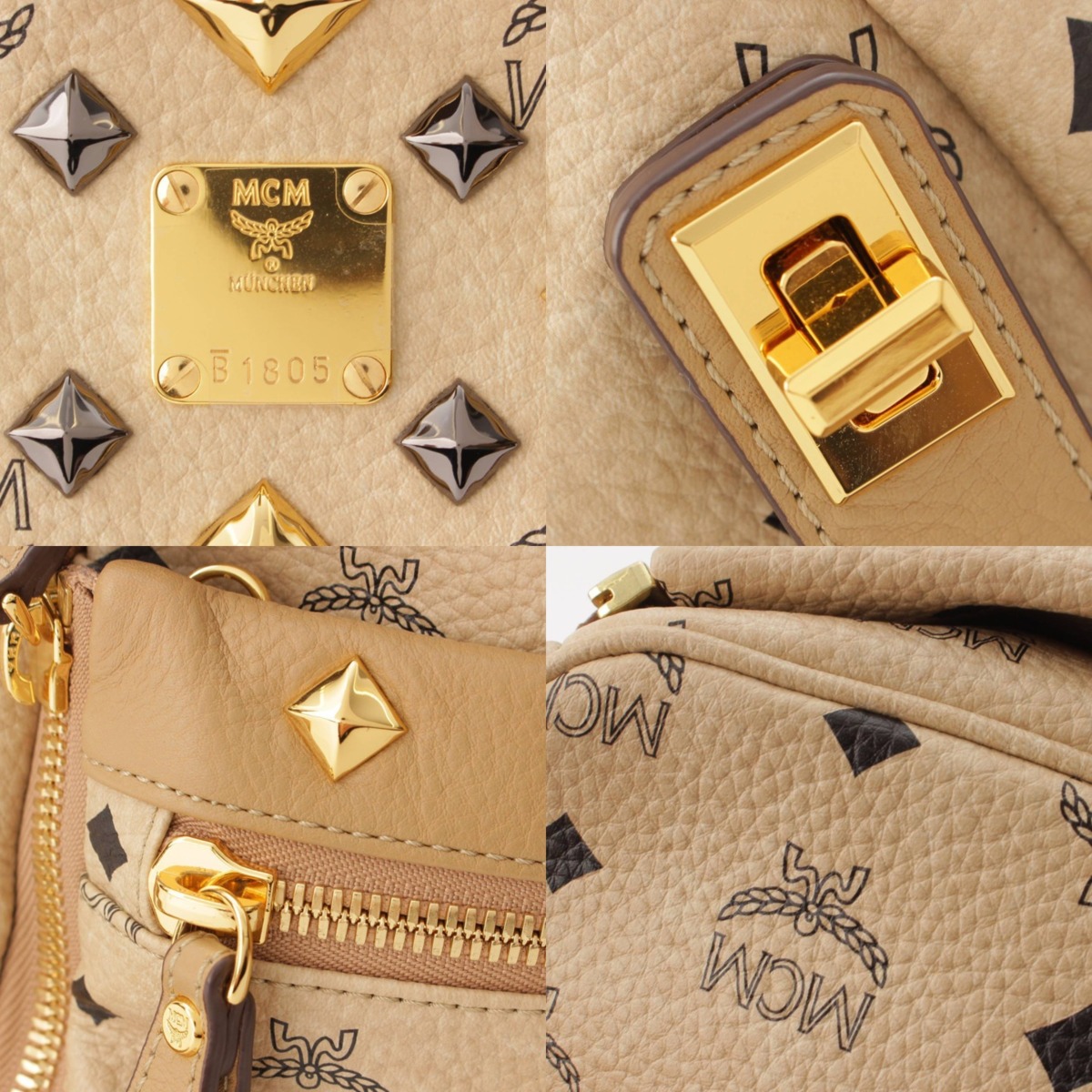 楽天市場】【エムシーエム】MCM ヴィセトス スタッズ バックパック