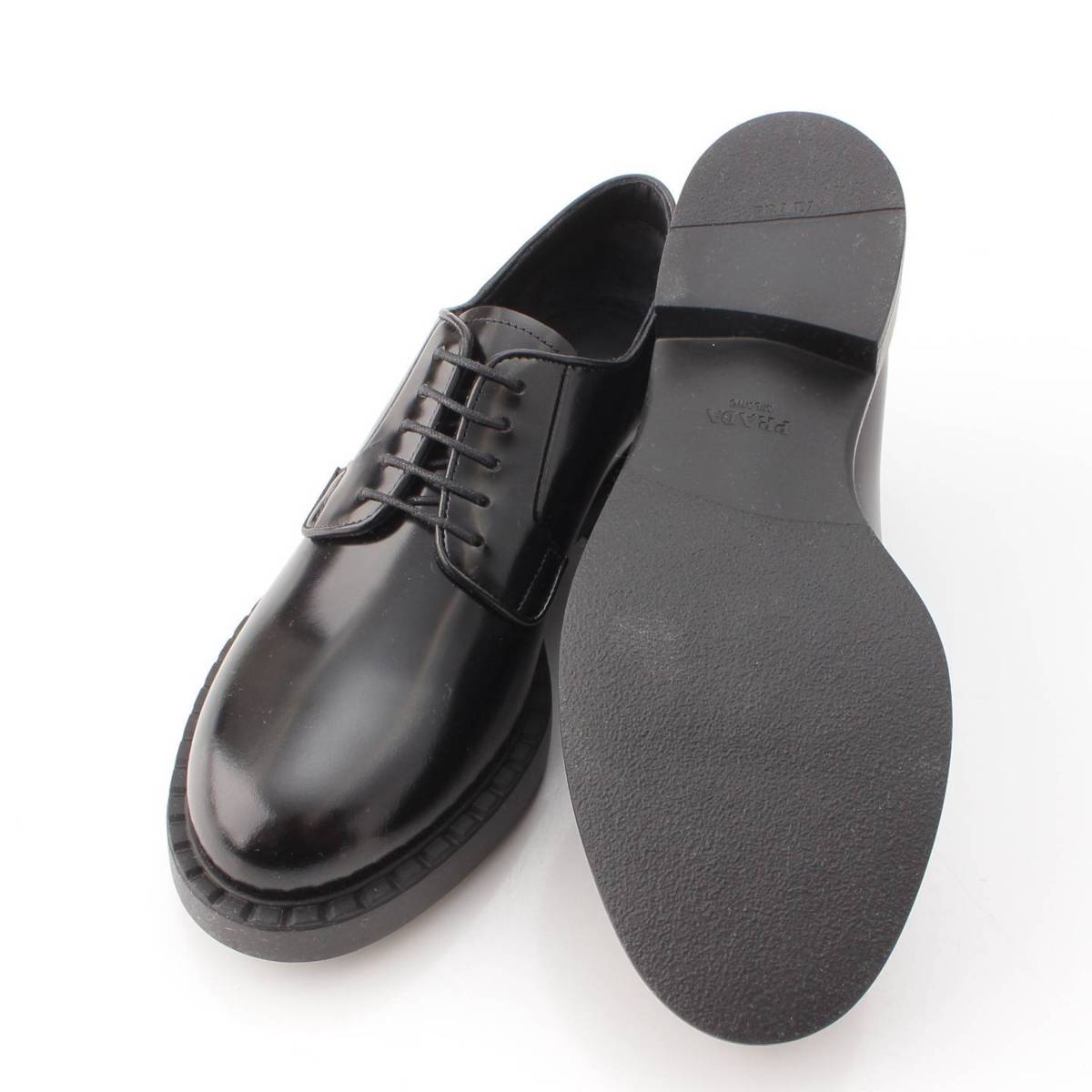 楽天市場】【プラダ】Prada メンズ ブラッシュドレザー レースアップ
