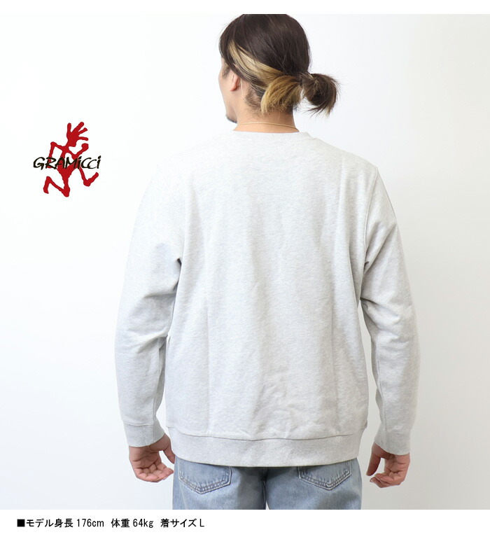 楽天市場】GRAMICCI グラミチ ワンポイント クルーネックスウェット
