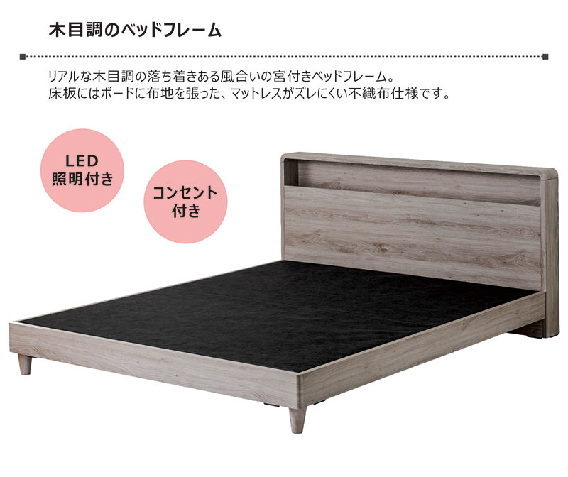 楽天市場】【3/1(日)ワンダフルデー全品ポイント10倍】ダブルベッド