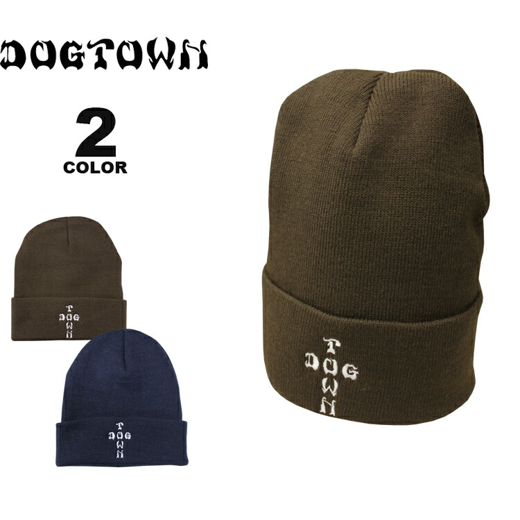 楽天市場】ドッグタウン ビーニー ニット帽 キャップ DOGTOWN CROSS