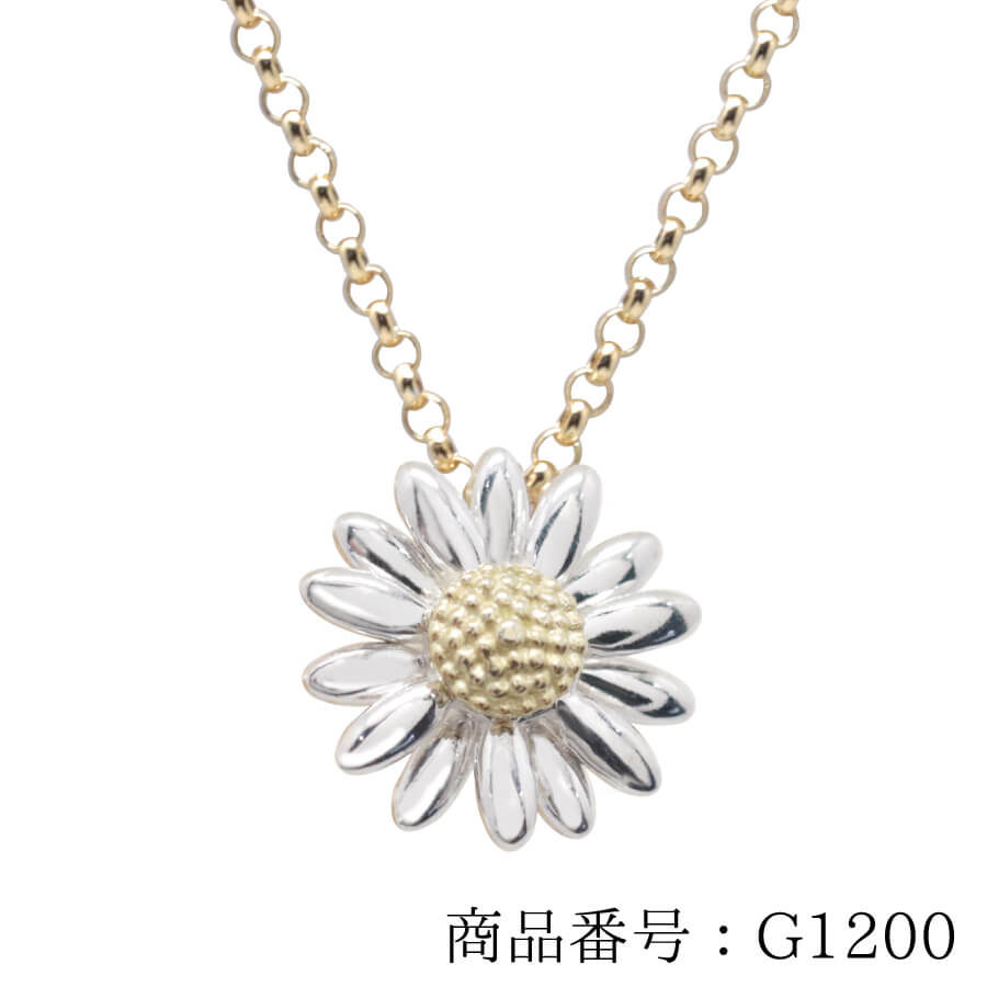 楽天市場】フラワー ネックレス SV925 シルバー925 花 デイジー