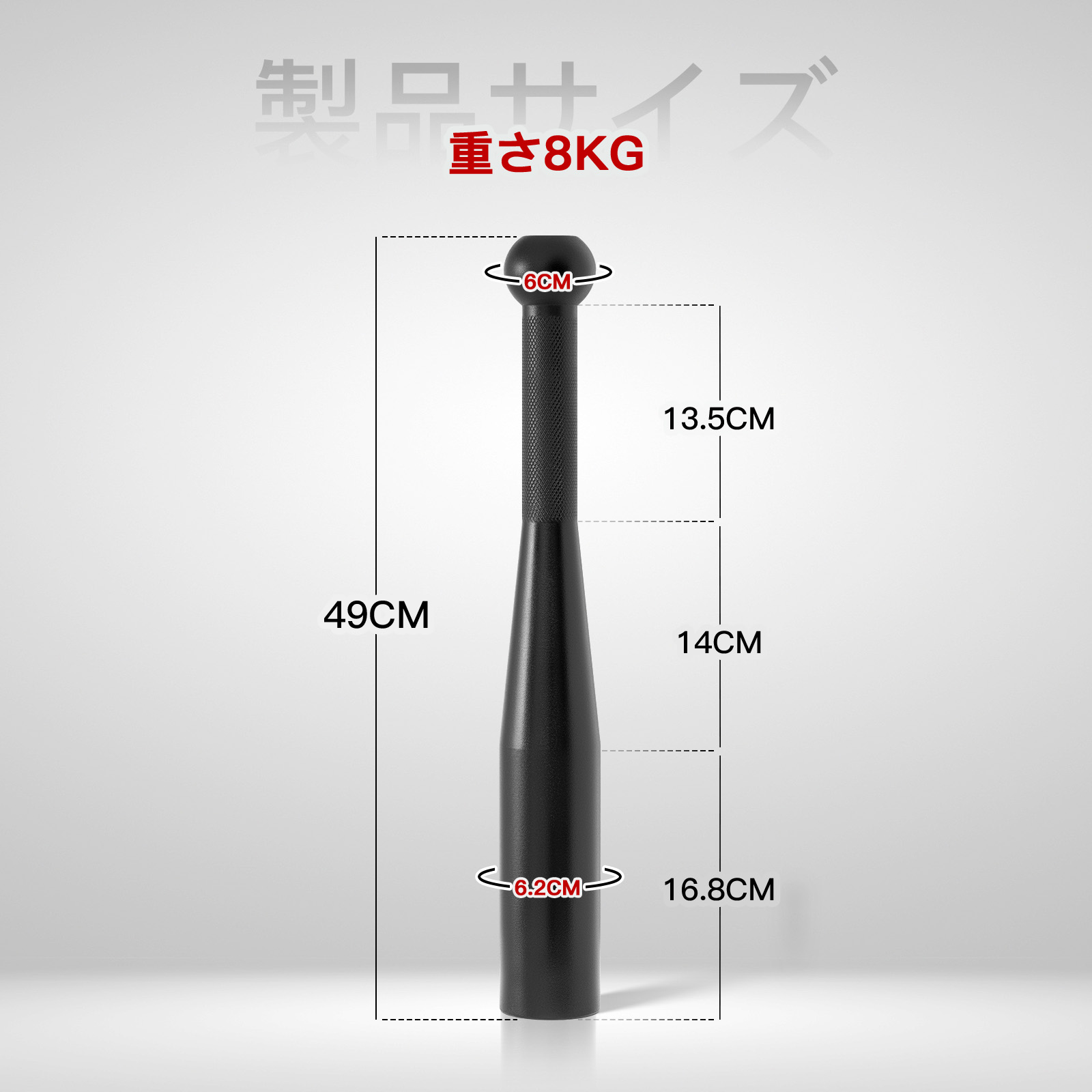楽天市場】RITFIT クラブベル インディアンクラブ 2/4/6/8/10kg バット
